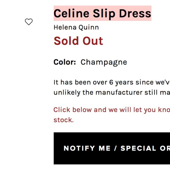 Helena Quinn Celine Slip Dress; Small - Picture 4 of 4